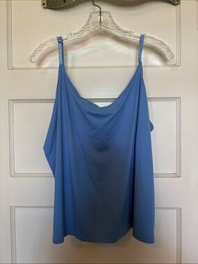 Coldwater Creek Periwinkle Blue Women's Draped Cami Top Size XL